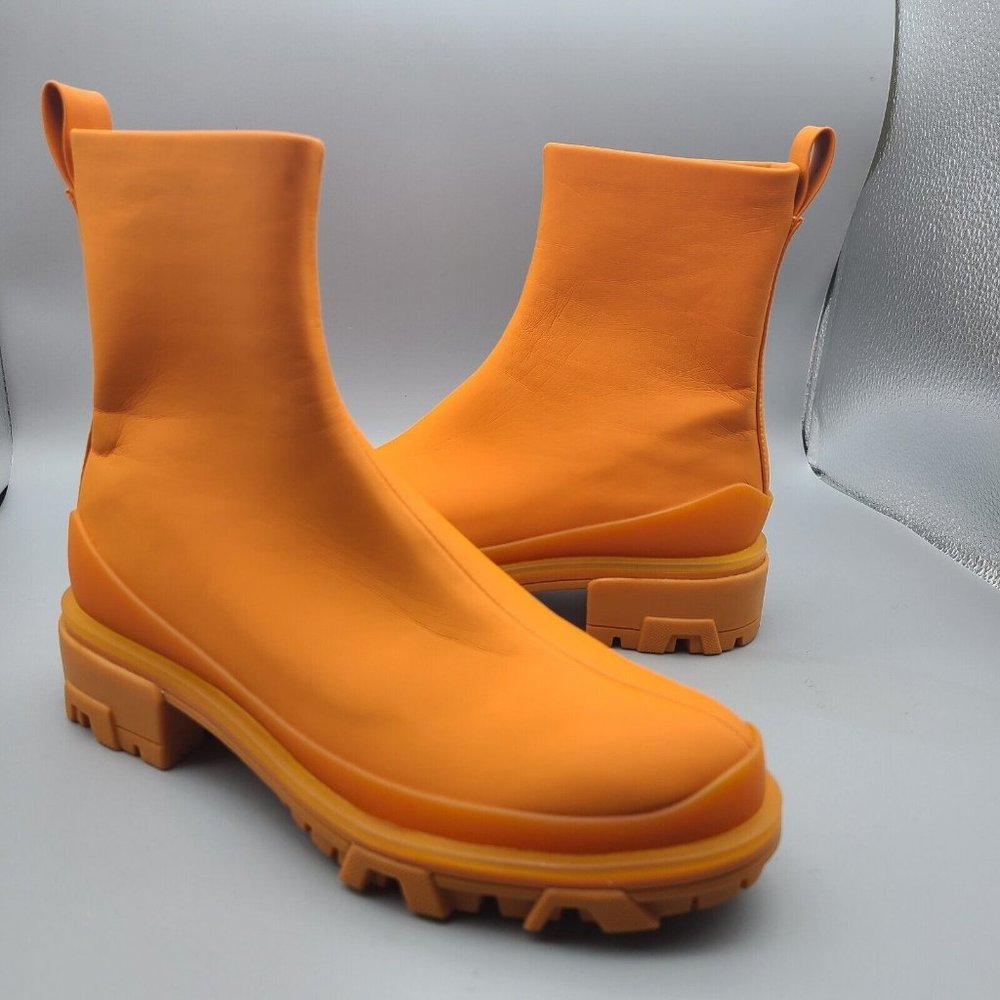 RAG & BONE women  Shiloh Sport BOOT Recycled Water Resist Orange 8.5 38.5 new